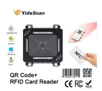 Lecteur de carte QR RFID, FM700B, NDavid, 1D, OJ, code QR, contrôle d'accès, EAU de codes-barres, USB, RS232, Wiegand pour kiosque, coloré FM700B Scanner RS232