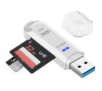 Lecteur De Carte Rapide - Lecteur De Mémoire USB Multifonctionnel 5 Gbit/s | Accessoire Électronique Universel Portable pour Drones, Téléviseurs LCD, Ordinateurs, Caméras, Enregistreurs, Cartes