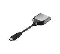 Lecteur de carte SanDisk Extreme PRO USB 3.2 Gen 1 Type-C SDHC/SDXC, vitesse 500 Mo/s, noir et argent - Réf: SDDR-409-G46