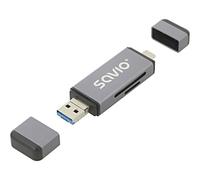 Lecteur de carte SAVAK-72 AK-72 : mémoire USB 2.0 SD PnP 480 Mbps SAVIO