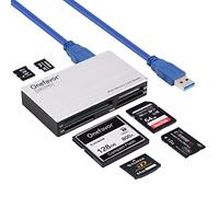 Lecteur de Carte SD 6 en 1 Multi USB 3.0 Compact Flash Adaptateur de Lecteur de Carte mémoire 5 Gbit/s pour Cartes SD CF XD TF SDXC Micro SDHC MS M2 MMC UHS-I, pour Windows/Mac/Linux/Android