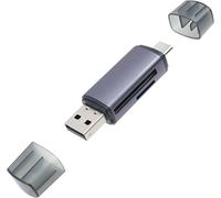 Lecteur de carte SD,adaptateur de carte mémoire USB C USB 3.0,adaptateur de carte SD pour SD/Micro SD/SDHC/SDXC/MMC,lecteur de cartes micro compatible avec iPhone 15/MacBook Pro/Air,iPad,Galaxy
