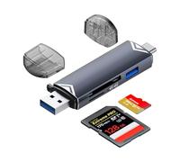 Lecteur de Carte SD, Adaptateur OTG 3-en-1 Hi-Speed USB C et USB 2.0 pour MMC/TF/SDXC/SDHC/Micro SDXC, Compatible avec iPhone 16 Pro Max/15, téléphones Portables, Ordinateurs, etc.