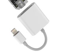Lecteur de Carte SD Lightning 2in1 Micro SD Lecteur de Carte pour iPhone 14 13 à iPad Adaptateur MFI Certificat Câble pour Apple TF Mémoire Caméra Numérique Photos Stick Accessoires Carte Leitor