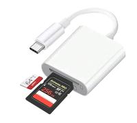 Lecteur de carte SD pour iPhone (deux emplacements (SD + TF pour USBC))