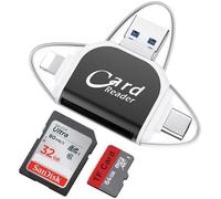 Lecteur de carte SD TF universel multi-ports 4 en 1, lecteur de carte mémoire USB C SD TF, adaptateur multiport USB C, adaptateur d'appareil photo de type C 4 en 1, lecteur de carte mémoire micro SD