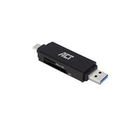 ACT AC6375 lecteur de carte mémoire USB 3.2 Gen 1 (3.1 Gen 1) Noir