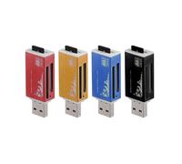 Lecteur de carte SD USB 2.0 tout en 1, lecteur de carte mémoire multiple pour Micro SD SDHC TF M2 MMC MS PRO DUOS