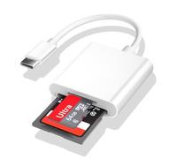 Lecteur de Carte SD USB C, 104 Mo/S, Lecteur de Carte SD, USB C 2 en 1, avec Double Emplacement, Lecteur de Carte mémoire, Adaptateur de Carte mémoire - Plug and Play
