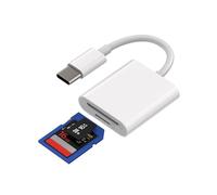 Lecteur de carte SD USB-C(2 en 1)Micro SD TF Adaptateur Mémoire Caméra Type-C Clé USB Compacte 3.0 Macbook Thunderbolt 4 compatible avec Samsung Galaxy pour Apple pour iPhone15 Pro Max Plus pour iPad