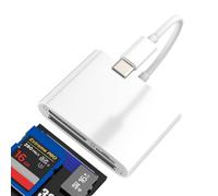 Lecteur de carte SD USB C Adaptateur Micro SD pour iPhone 17 16 Pro Max pour Apple iPad Memory Stick Appareil Photo Numérique CF Type C Adaptateur Flash Drive Externe Android Compact Convertisseur