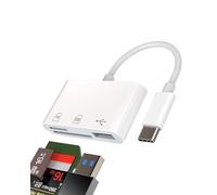 Lecteur de Carte SD USB-C hub multiport Station OTG pour Apple pour iPhone 15 Pro Max Plus pour iPad 10 Air Mini dongle mémoire Micro TF Adaptateur Port Type-C Thunderbolt câble MacBook clé USB 3.0