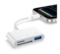 Lecteur de carte SD USB C pour iPhone 17 16 15 Pro Max, USB C vers mémoire SD TF SS lecteur de carte USB 3 ports Type C pour appareil photo Samsung Galaxy S26 S25 S24 S23 A17 A16 A15