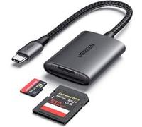 Lecteur de carte SD USB C UGREEN SD 4.0 UHS-II 312 Mo/s Double fente Aluminium Compatible iPhone Galaxy MacBook iPad