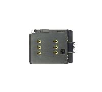 Clappio Lecteur de carte SIM de remplacement pour iPhone X Gris