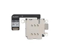 Lecteur de carte SIM pour iPhone 14 Double avec Nappe de connexion Noir