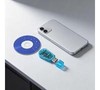 Lecteur de carte SIM USB pour Windows 98 / XP / Vista Bleu ABS Portable SIM Card Writer Copieur Cloner Backup Kit