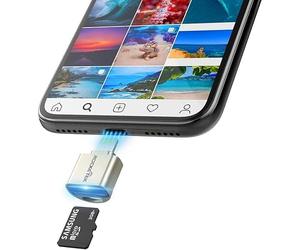 Lecteur de carte TF pour iPhone iPad, Rocketek Micro SD Card Adapter Lightning MS Memory Cards Camera Reader Compatible avec iPhone 14/13/ 12/11/ X/8, iPad Mini/Air