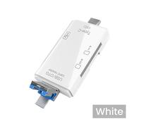 Lecteur de carte USB 2.0 SD TF, adaptateur OTG, clé USB USB 2.0 Micro vers Type C 6 en 1, accessoires de lecteur de carte mémoire intelligente