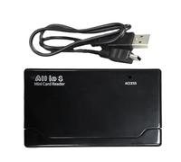 Lecteur de Carte USB - Adaptateur Multi-emplacements | Hub de de données Haute Vitesse, Dispositif de Conversion de Stockage avec Six Ports pour Appareil Photo, Ordinateur Portable, smartpho