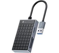 Lecteur de Carte USB3.0, 4 en 1 Lecteur de Carte mémoire 5Gbps SD/Micro SD(TF)/MS/CF Card Reader pour Windows/Mac OS/Linux