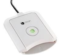 Lecteur de Carte Vitale Monofente Fixe - LITEO - Olaqin - Plug and Play - Ne nécessite Pas d'installation de Logiciel - Câble USB A