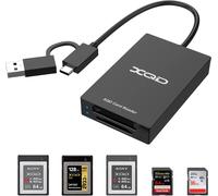 Lecteur de Carte XQD SD USB 3.0,USBA/Type C XQD/SD Card Reader,Dual Slot,Memory Card Reader,Compatible avec Sony G/M Series,Lexar USB Mark Cards,Sony G Series,pour Windows/Mac OS/Linux