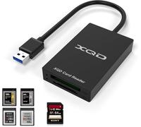 Lecteur de Carte XQD USB3.0 Cateck-Compatible Sony G/M,Lexar 2933x/1400x et Cartes SD-Pour Windows/Mac OS