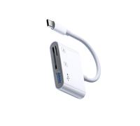 Lecteur de cartes 3 en 1, USB-C vers SD/TF/USB