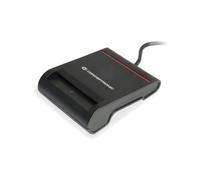 Lecteur de cartes à puce Conceptronic SCR01B USB 2.0 Noir - CPU Alcor AU9580 - Compatible Windows/macOS - Protocoles T=0, T=1 - Alimentation USB - 63g
