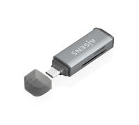 Lecteur de Cartes - AISENS - ASCR-2A09-GR - USB 3.1 - Couleur Gris - Compatible SD/Micro SD