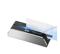 Lecteur de Cartes Bluetooth Portable, Lecteur de Cartes MSR 605/606, Terminal de Cartes à Bande Magnétique USB pour Mac/Windows Magnétiques avec Bande Magnétique et Encodeur à 3 Pistes - Argent