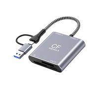 Lecteur de cartes CFE Type B USB 3.2 Gen 2 10 Gbit/s + port C Transfert de données Équipement de photographie pour ordinateur portable Lecteur de cartes CFE