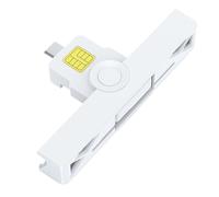 Lecteur de cartes d'identité portable jixopn CAC USB 2.0 Type-C pour carte bancaire Visa et carte d'accès commun (CAC) pour la sécurité des