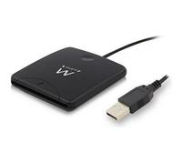 Ewent Lecteur de carte à puce - Lecteur de carte et de carte d'identité - Port USB - compatible PC/SC et WHQL, noir