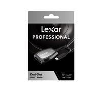 Lecteur de cartes Dual-slot LEXAR LRW470U-RNHNG SD/microSD UHS-II 312 Mo/s USB-C Noir