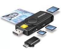 Axagon Lecteur de cartes USB CRE-SMP2A PocketReader cartes à puce SD/microSD/SIM