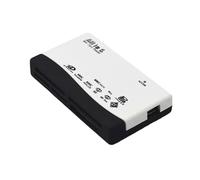 Lecteur de cartes haute vitesse : USB 2.0 à 6 emplacements, connecteur multiport, hub d'accès à la mémoire universel, adaptateur rapide pour aperçu et partage rapide, solution de voyage compacte pour