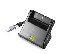 Lecteur de cartes intelligent USB 2.0 à vitesse rapide, USB A et C | Comprend des indicateurs LED et un cryptage des données pour divers systèmes d'exploitation et bureaux avec une large