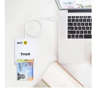 TooQ TQR-210W - Lecteur Externe d'ID électronique et de Cartes à Puce (DNIe), USB 2.0, Couleur Blanche, 480Mbps.