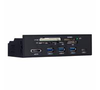 Lecteur de cartes interne multifonction, 5.25 pouces, USB eSATA tableau de bord PC panneau avant USB3.1 M2 MSO SD MS XD 64G CF Card Nipseyteko