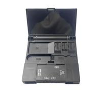 Lecteur de cartes, lecteur de cartes TF électronique, outil de poche portable, 8,5 x 8,6 x 1,9 cm, accès aux photos, documents, compatible avec téléphone portable, tablette, de données