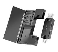 Lecteur de Cartes SD et microSD USB 3.2 (Gen1) avec Stockage de Cartes, USB-A et USB-C