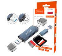 Lecteur de cartes mémoire SD USB 3.0 USB-C Adaptateur 4-en-1 SD + MICRO SD TF 5