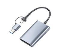 Lecteur de cartes MultiDevice Type B avec interfaces USB 3.2 Gen 2 optimisées pour les cartes mémoire haute capacité pour la photographie Adaptateurs de type B en aluminium