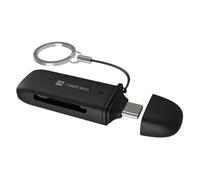 Lecteur de Cartes NATEC Scarab C SD-Micro SD USB-C 3.2 GEN 1 OTG Noir