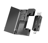 Lecteur de Cartes SD et microSD USB 3.2 (Gen1) avec Stockage de Cartes, USB-A et USB-C