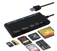 Lecteur de cartes SD multi-compatible, transfert de données ultra-rapide de 5 Gbit/s pour Windows XP, Vista, Mac OS, Linux et plus encore, avec