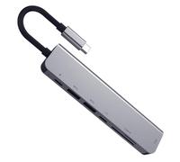 Lecteur de cartes SD/TF Plug and Play 7 en 1 Type-C Hub en alliage d'aluminium pour tous les ordinateurs portables et appareils intelligents
