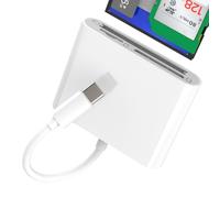 Lecteur de cartes SD USB C Adaptateur électronique Micro SD CF Compact Flash pour iPhone 17 16 15 Pro Max pour iPad pour Apple Compatible avec Samsung S26 Mémoire TF Transmettre des photos numériques